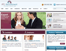 Tablet Screenshot of aflrecruitment.com.au
